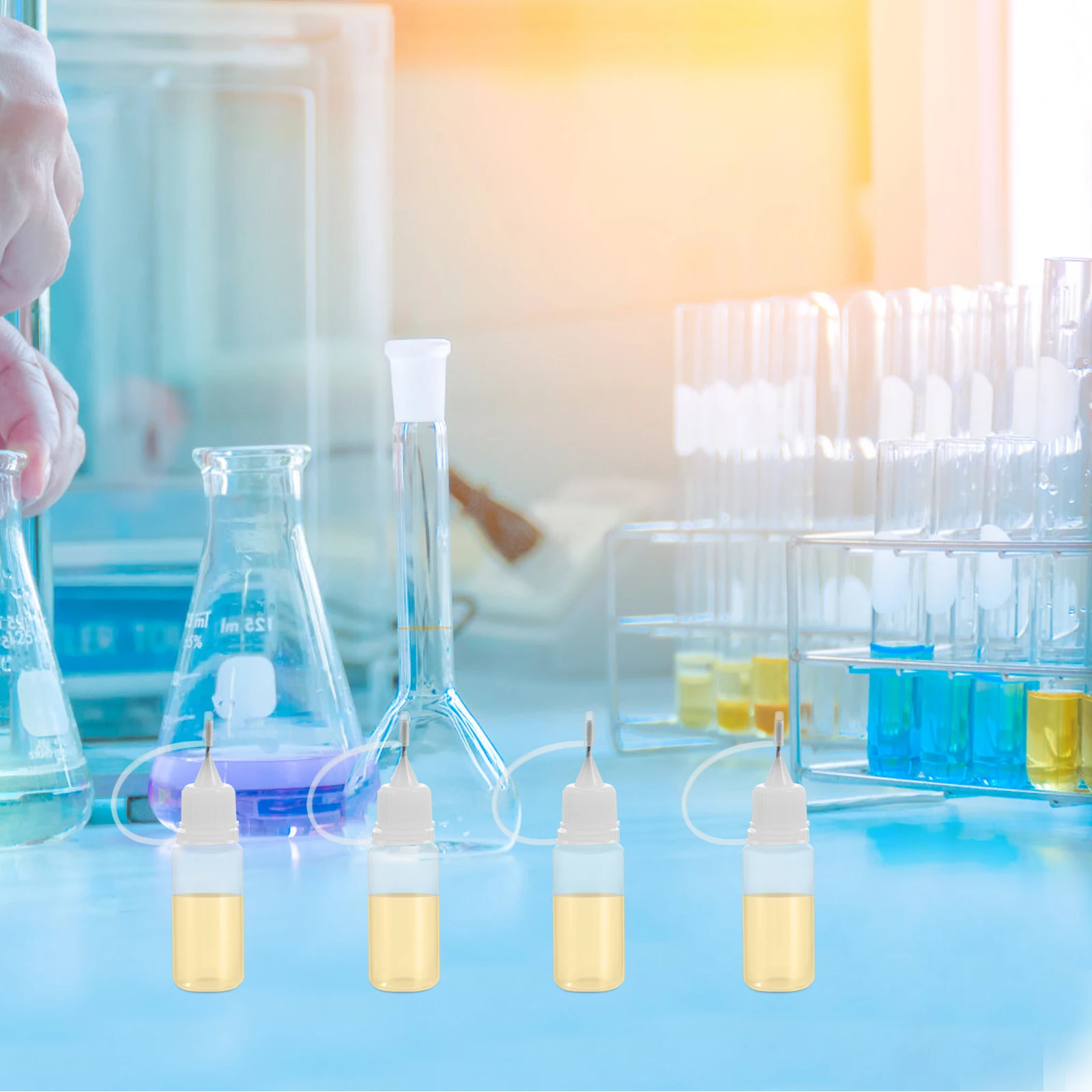 

50pcs Laboratory Dropper Bottle 10Ml Clear Plastic Squeeze Bottles Fine Tip For Essential Oils Lubricants Ink Diy Pigments