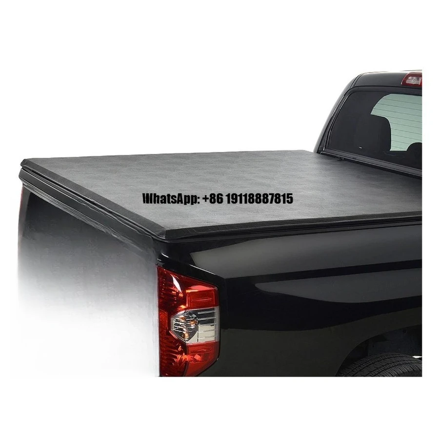 1pc 5.5ft 67.0IN Soft Top Roll-up Vinyl Tonneau Cover Truck Bed with Bed Lock 1234,Enhances Your Driving Experience