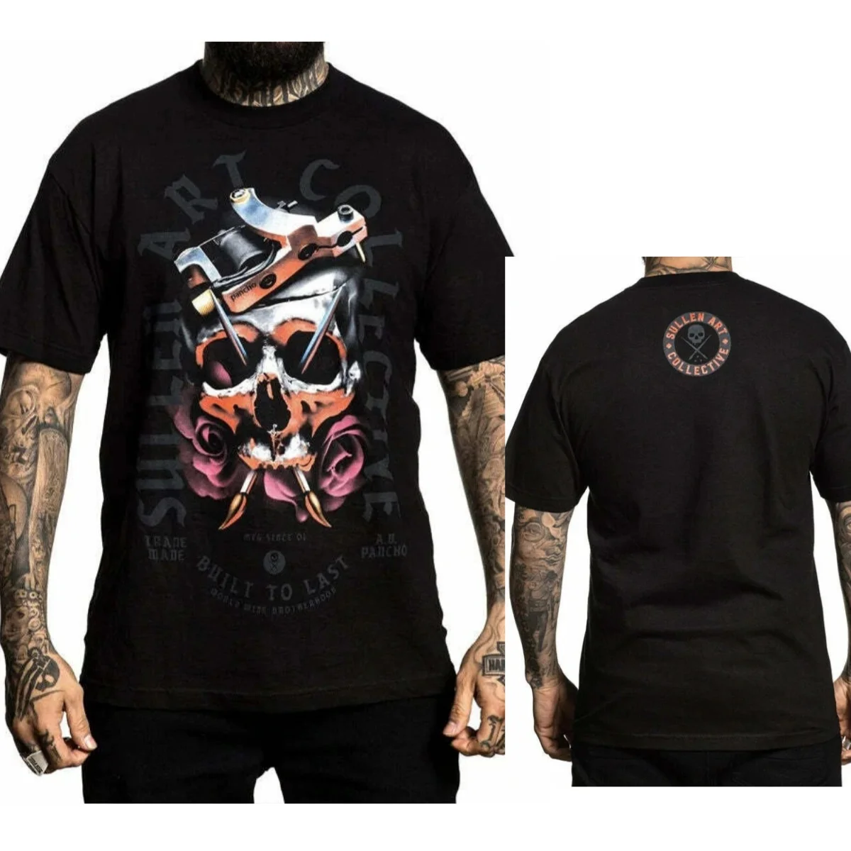 New Sullen Men's T-shirt PANCHO Tattoos Urban Design Premium Quality High-end Luxury Unisex Style Both of Men and Women