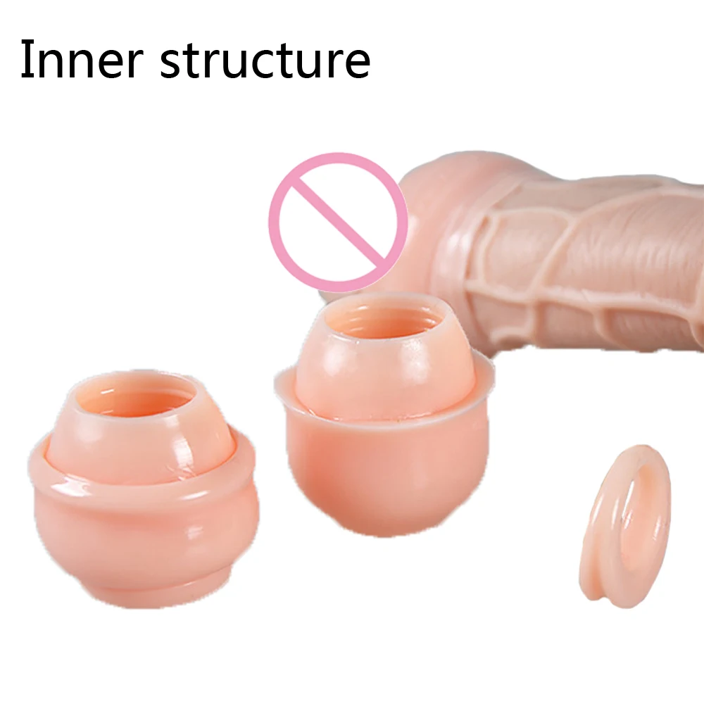 3 Pz/set Correzione del Prepuzio Maschile Giorno e Notte Anelli Del Pene Uomini Giocattoli Del Sesso Ritardare L'eiaculazione Uomini Dispositivo di Castità Vite a Forma di Cazzo
