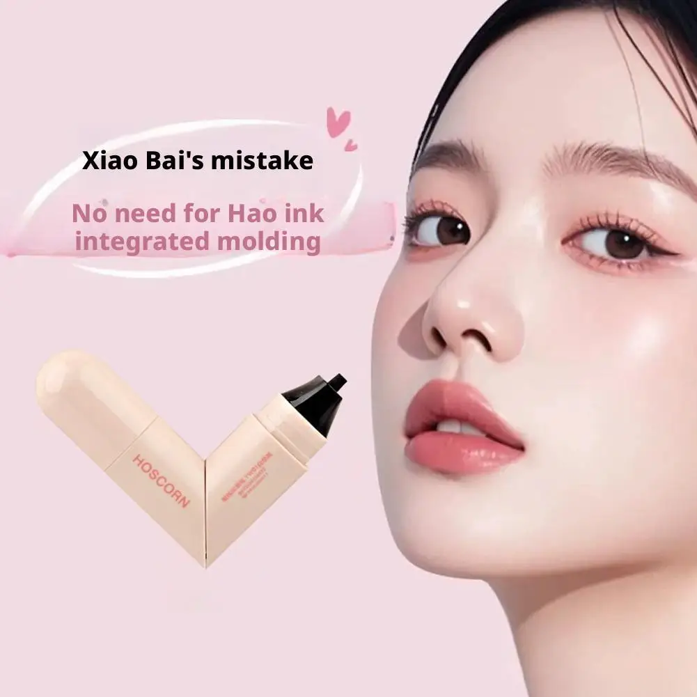 Lazy Integrated Eyeliner Stamp Dual-Head Rotatable Precise Outline Seal Lasting Waterproof Fast Drying Liquid Eye Liner Pen