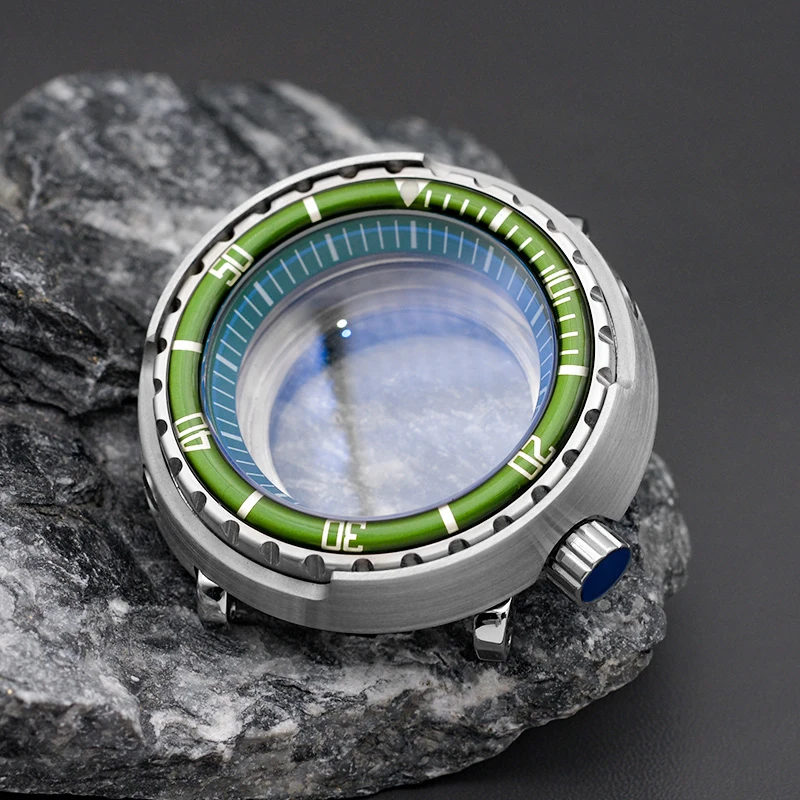 

Mod NH35 Case 47mm Tuna Can Fits NH35 NH36 4R 7S Automatic Movement Sapphire Glass Transparent Back Watch Case