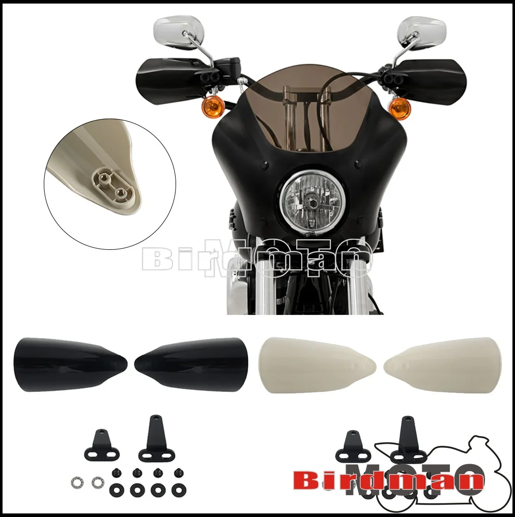 For Harley Softail Low Rider FXLRST 22-2024 Deluxe FLDE 2018-2020 Motorcycle Handguard Shield Wind Covers 6 Colours Hand Guard