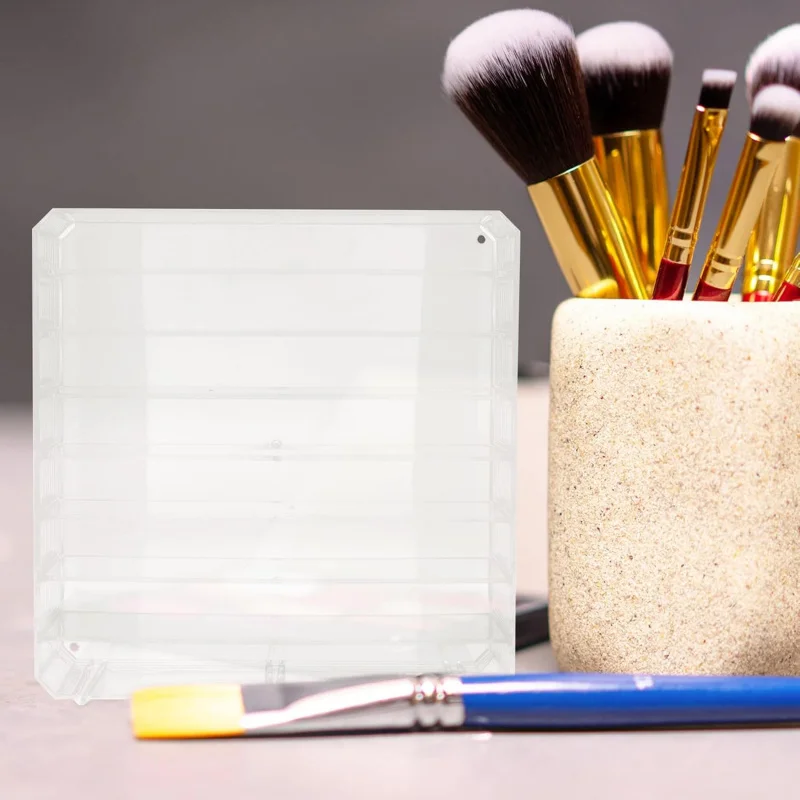 

Прозрачная подставка для косметики, износостойкий ящик для хранения, реквизит для организации красоты, экономия места, чистая и аккуратная.