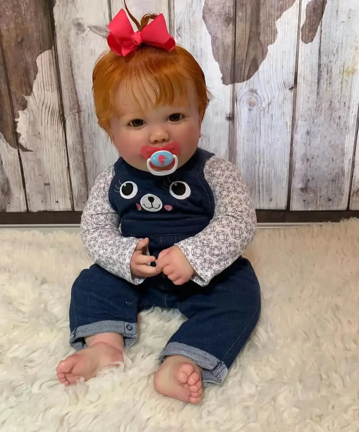 DLS 맞춤형 한정 공급 25인치 Reborn Baby Awake 2버전 헤어 페인트 키트 포함/천 바디 포함 DIY 부품