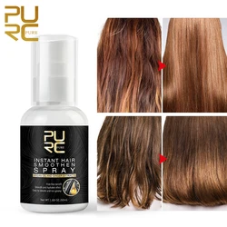 PURC-aceite de argán marroquí para alisar el cabello, tratamiento del cuero cabelludo, nutre, repara el Frizz dañado, productos para el cuidado del cabello