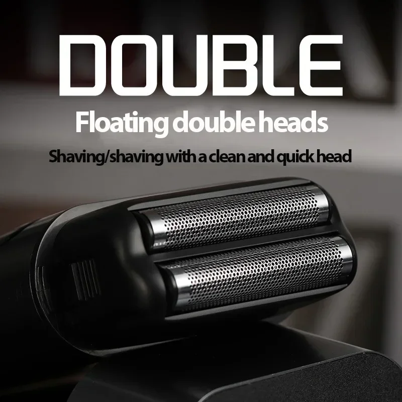 Professional Codos S20 Shaver 8200RPM Floating Double Cutter Head Large Battery 2000MAH Hair Clipper Trimmer Electric Men Barba