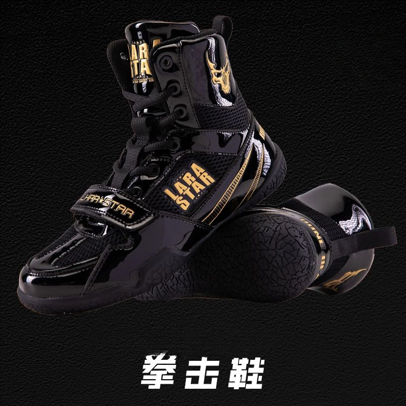 

Professional Men Boxing Sneakers Anti-Slip Wrestling Training Shoes Wear-Resisting Combat Sneakers Comfortable Fighting Boots