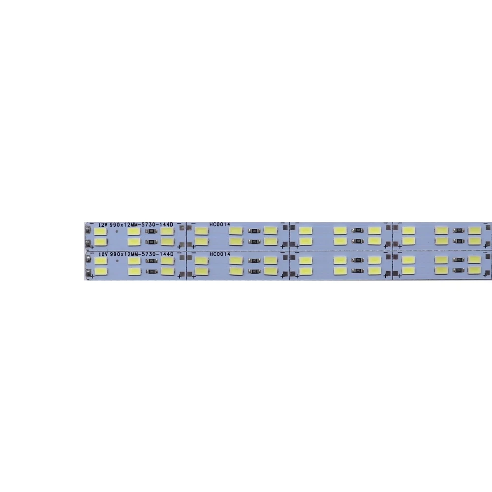 10PCS LED Bar Light 12V 24V Double Row 2w 3w Cabinet LED Hard Strip Module Colorful for Showcase Machine Board Factory Equipment