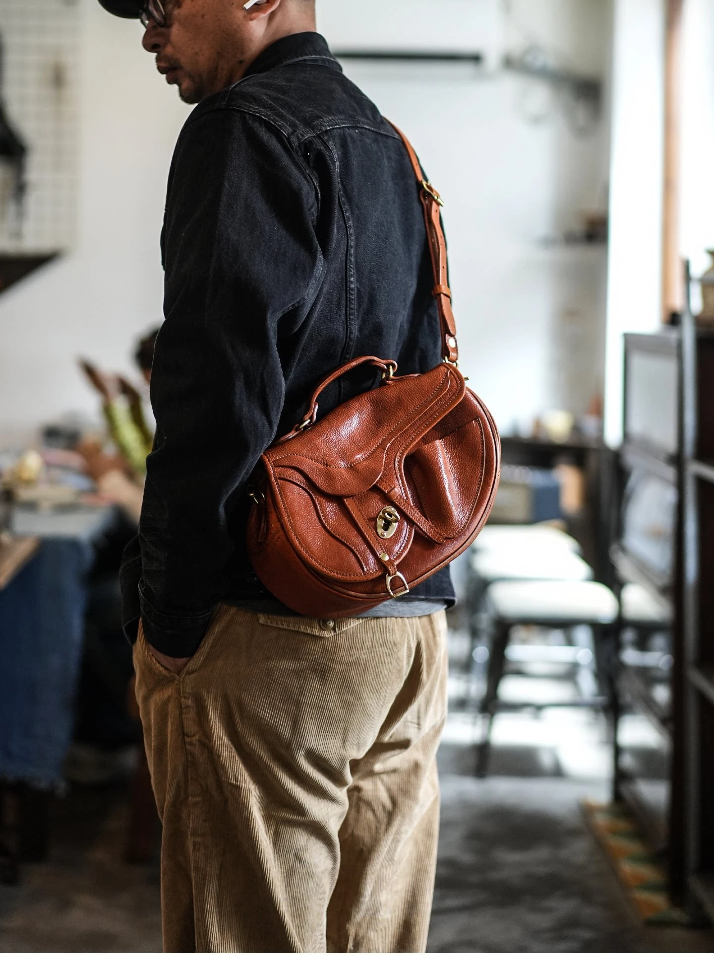PNDME-Organizer, Designer, handgefertigte Taschen aus echtem Leder für Damen und Herren, Umhängetaschen, modische Vintage-Handtaschen aus echtem Rindsleder. – Detail 2