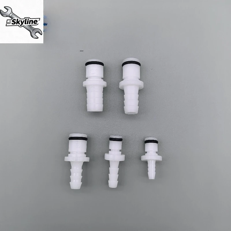 Valve-free Male Straight Quick Connect Accessory Threaded Plastic Joint For Water Equipment Pipelines
