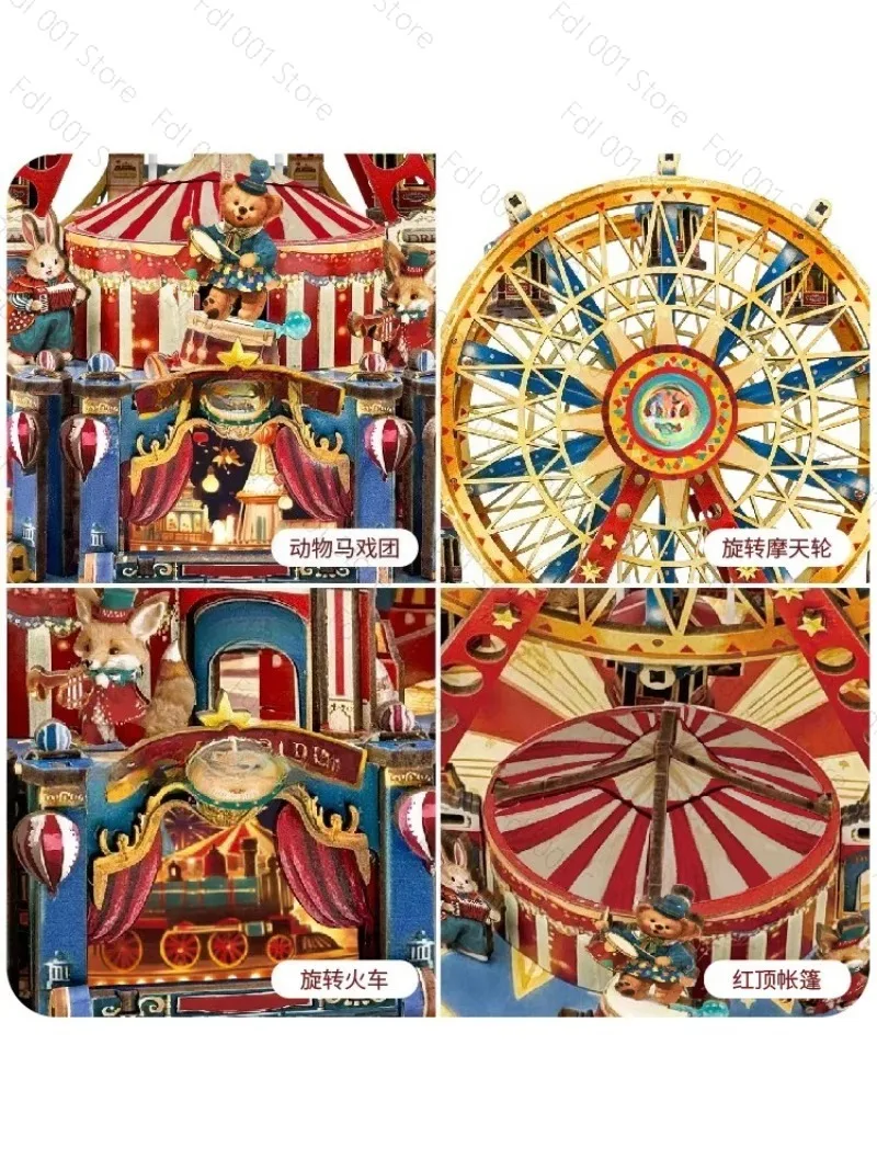 2026 Ferris Wheel 3D Puzzle Model,DIY Assembly Toy,Educational Building Set,Creative Gift Decoration for Kids and Adults