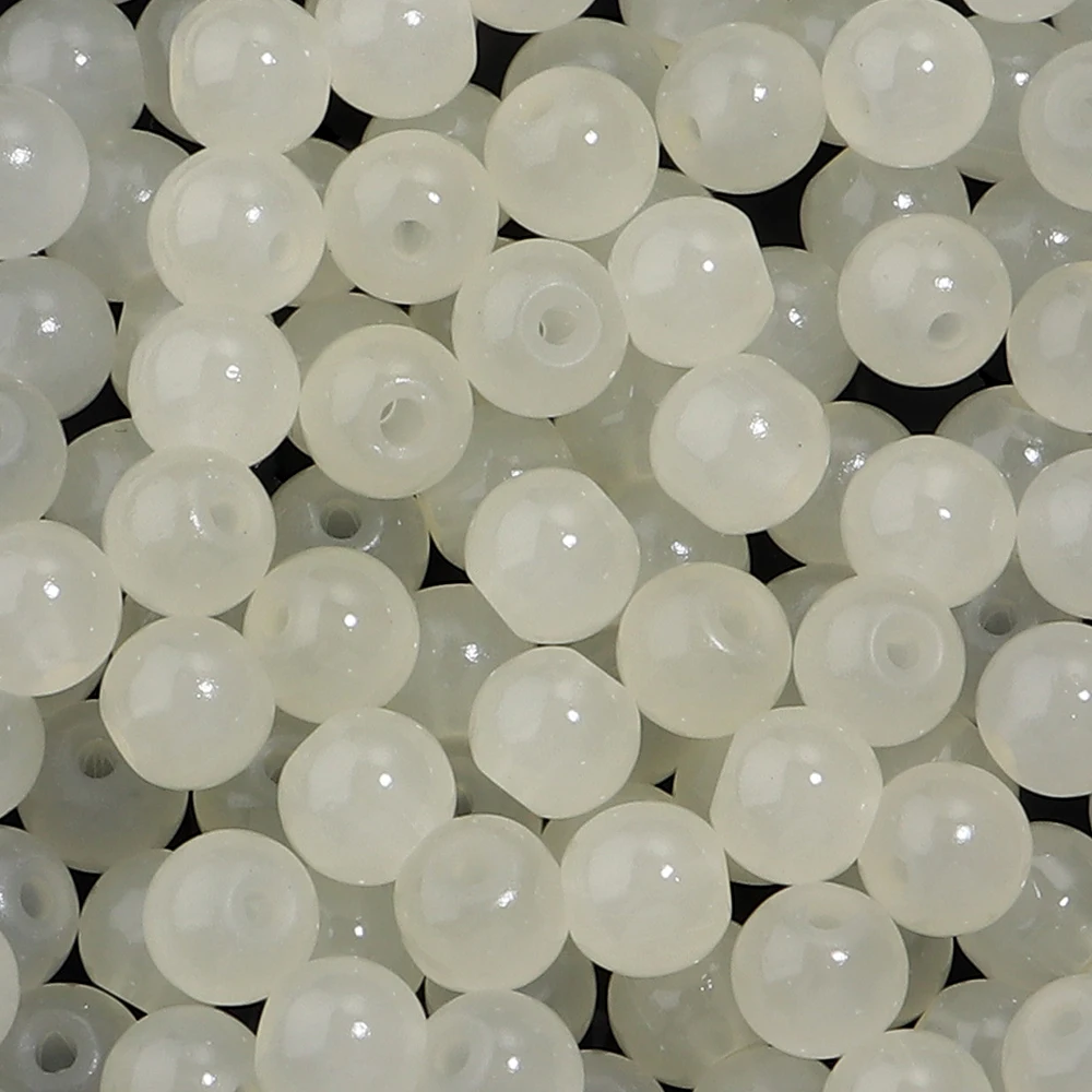 50pcs 6mm Glass Round Beads for DIY Jewelry Making