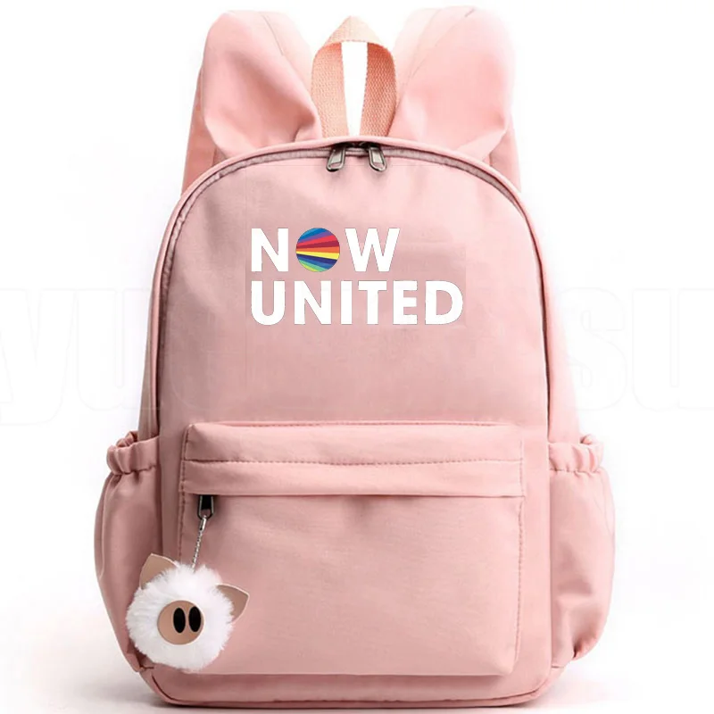 2022 Now United High Quality Backpacks Girls Boys Casual Mochila Schoolbags Now United Infantil Children Bookbag Women TravelBag