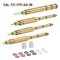 .22lr Boresighter .22LR Lazer Collimator Cal 22LR 177 17 308 Rifle Laser Bore Sight with 6 Battery 9mm Green Laser Boresight