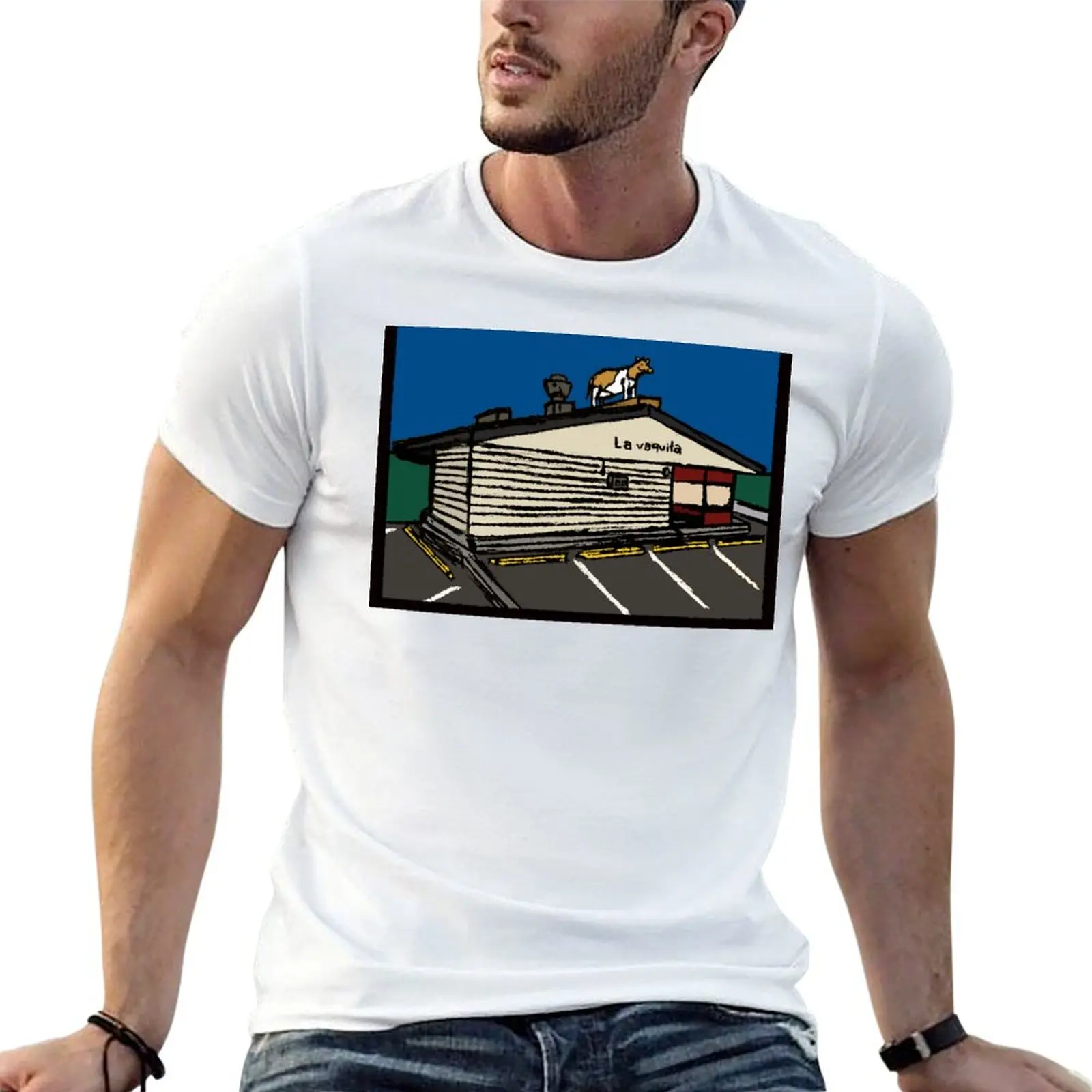 Camiseta La Vaquita Durham, camisetas de algodón de diseñador, camiseta 100% informal para hombre
