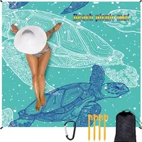 Outdoor Picnic Blanket Waterproof 200X210CM Camping Mat Ultralight Foldable Portable Travel Natural Hiking Beach Accessories