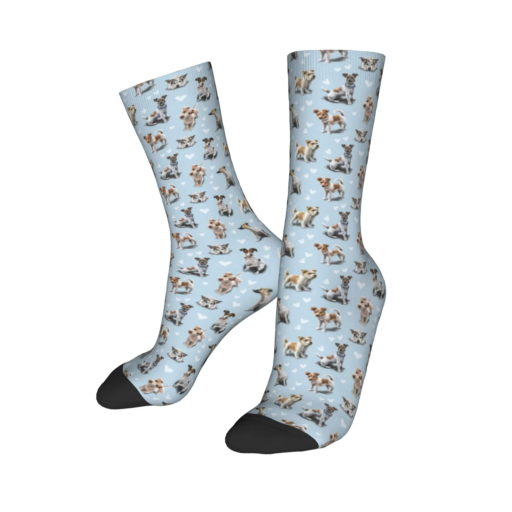 

Custom Cute Printing Jack Russell Terrier Puppy Love Socks for Women Men Stretchy Summer Autumn Winter Pet Dog Crew Socks