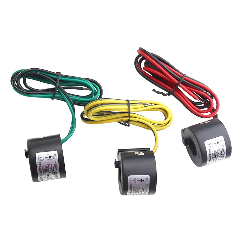 3PCS Miniature Precision Current Transformer Mini Rail Type Electric Meter Three-Phase Waterproof 0.5 Class