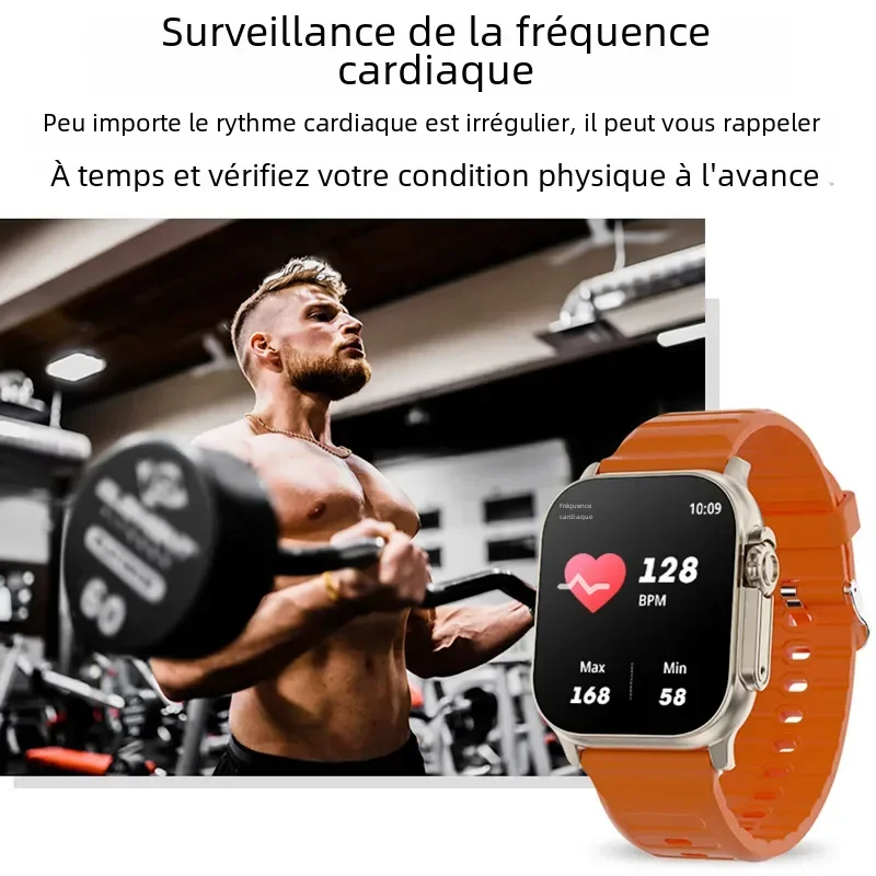 New Watch 10 Ultra Smart Watch 49mm 2024 New NFC Men Women GPS Track Bluetooth Call BT Music Games Wireless Charging Smartwatch