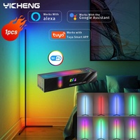 1PCS 180CM RGB LED Floor lamp Tuya APP Remote Control Modern Corner Floor Light Atmospheric Standing Stand Light home decoration