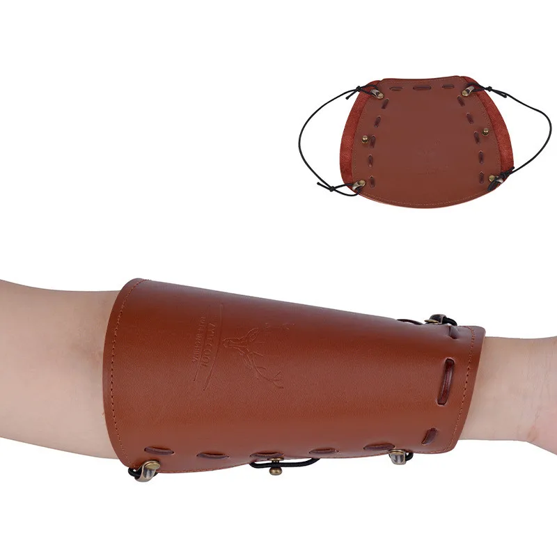 

Leather Archery Arm Guard Handguard, Hunting Bow Shooting Safety Protection, Armguard Protector, Forearm Guards