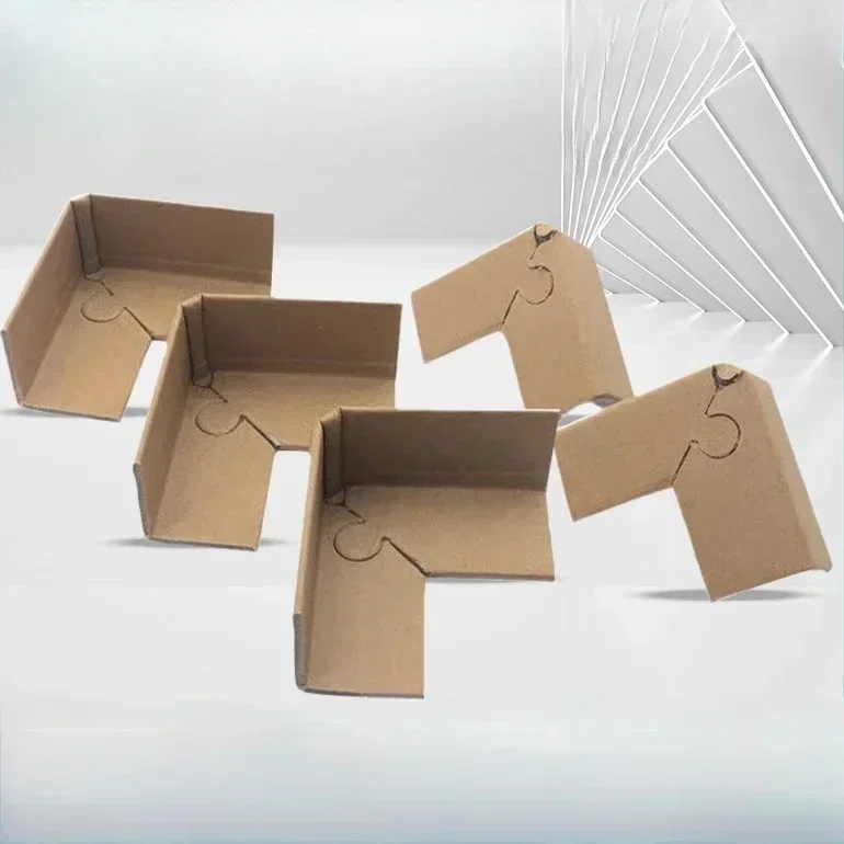 100pcs Thick Paper Corner Protectors Express Cardboard Box Corner Protection Furniture Ceramic Tiles Glass Anti-collision Strips