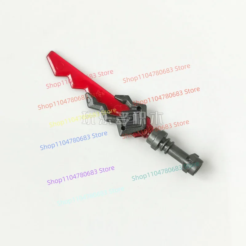 Klocki MOC Miecz Ducha Ognia Figurka Mini Model do Składania Element Dekoracyjny Akcesoria Anime Kolekcjonerska Zabawka Prezent