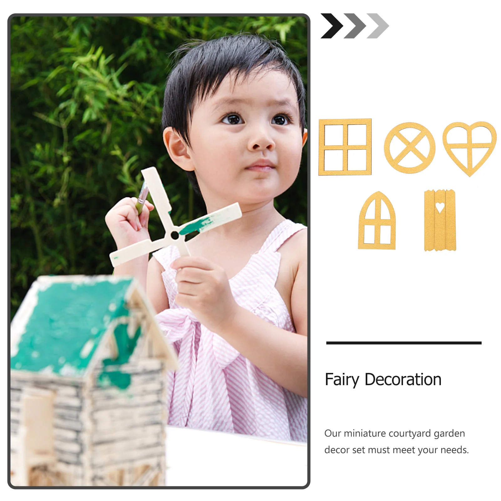 

6PCS Miniature Fairy Garden Decoration Resin Durable EcoFriendly Mini nament Courtyard Statue Sculpture Garden Supplies Gnome