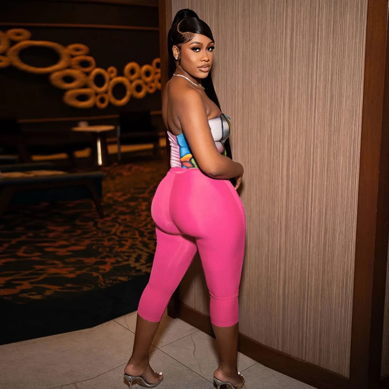 CUTENOVA المرأة ثلاثية الأبعاد مطبوعة دائرة المرقعة الجوف خارج تانك القمم نحيل مرونة الخصر 7 نقاط فستان أطفال مع سروال داخلي الصيف الشارع موضة مجموعة #2