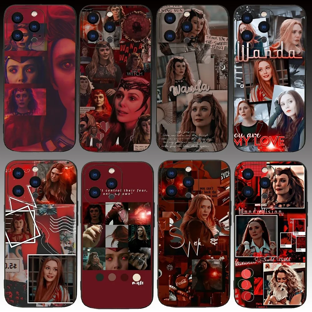 S-Scarlet Witch-H M-Marvel Phone Case For Iphone 15 11 13 14 Pro Max 7 8 Plus X Xr Xs Max Se2020 12mini Cover Case