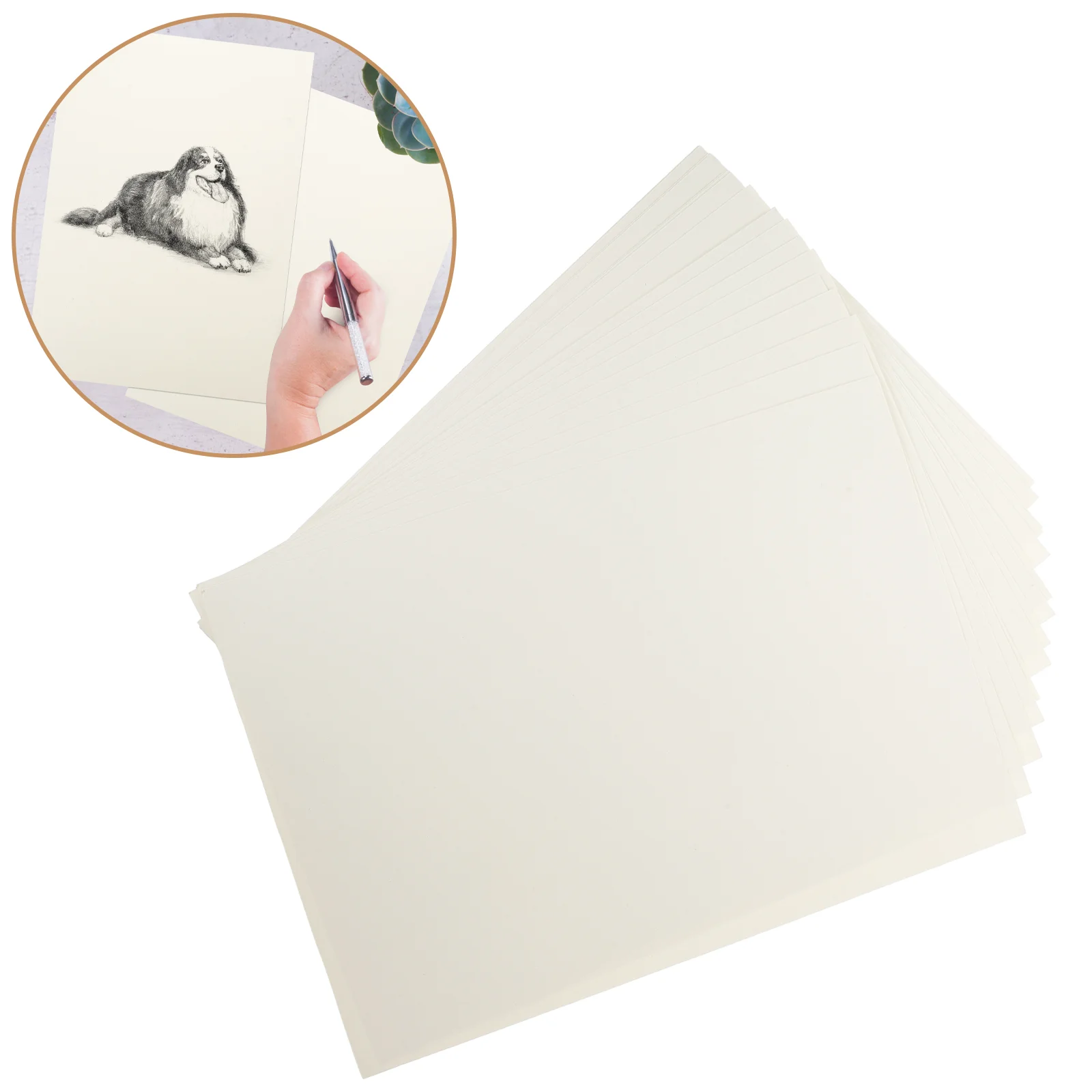 

20 Sheets Painting Watercolor Paper Convenient Students Drawing Multi-use Major Accessories Pad Artists Papers