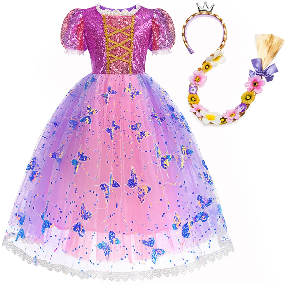 open lace back dress Rapunzel Dress main image 1