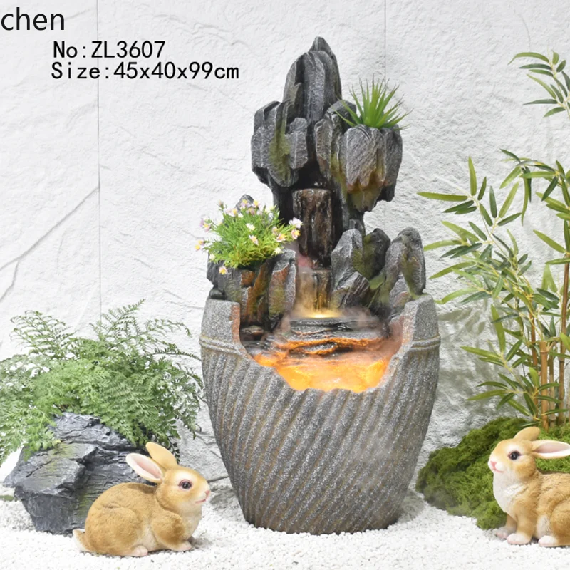 

YXY Imitation Stone Fiberglass Indoor Landscape Flowing Water Ornament Circulating Courtyard Tea Room