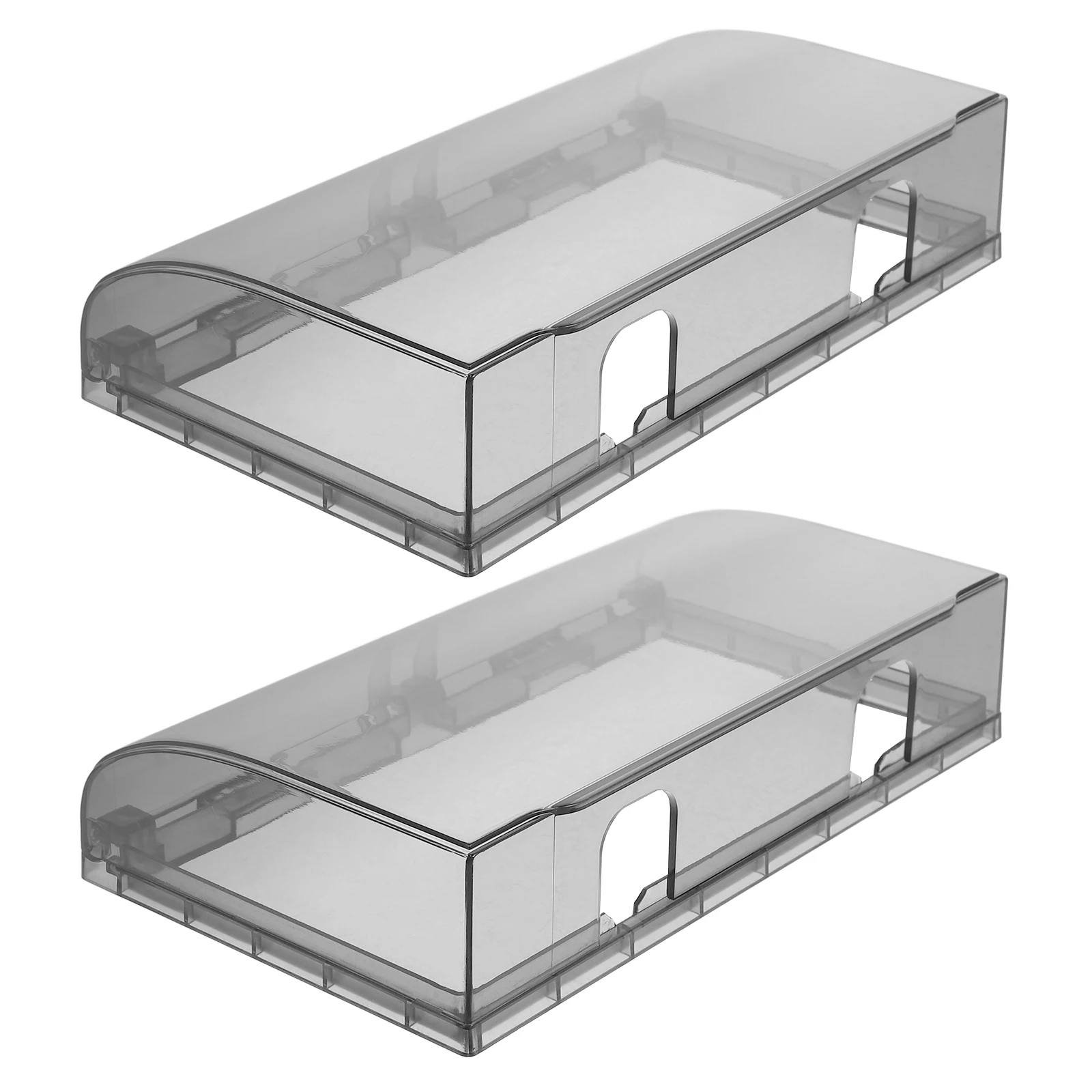 

2 Pcs Waterproof Socket Outlet Cover Protective Box Paste Type Double Slots Thickening Splash Proof Receptacle Protector Outlet