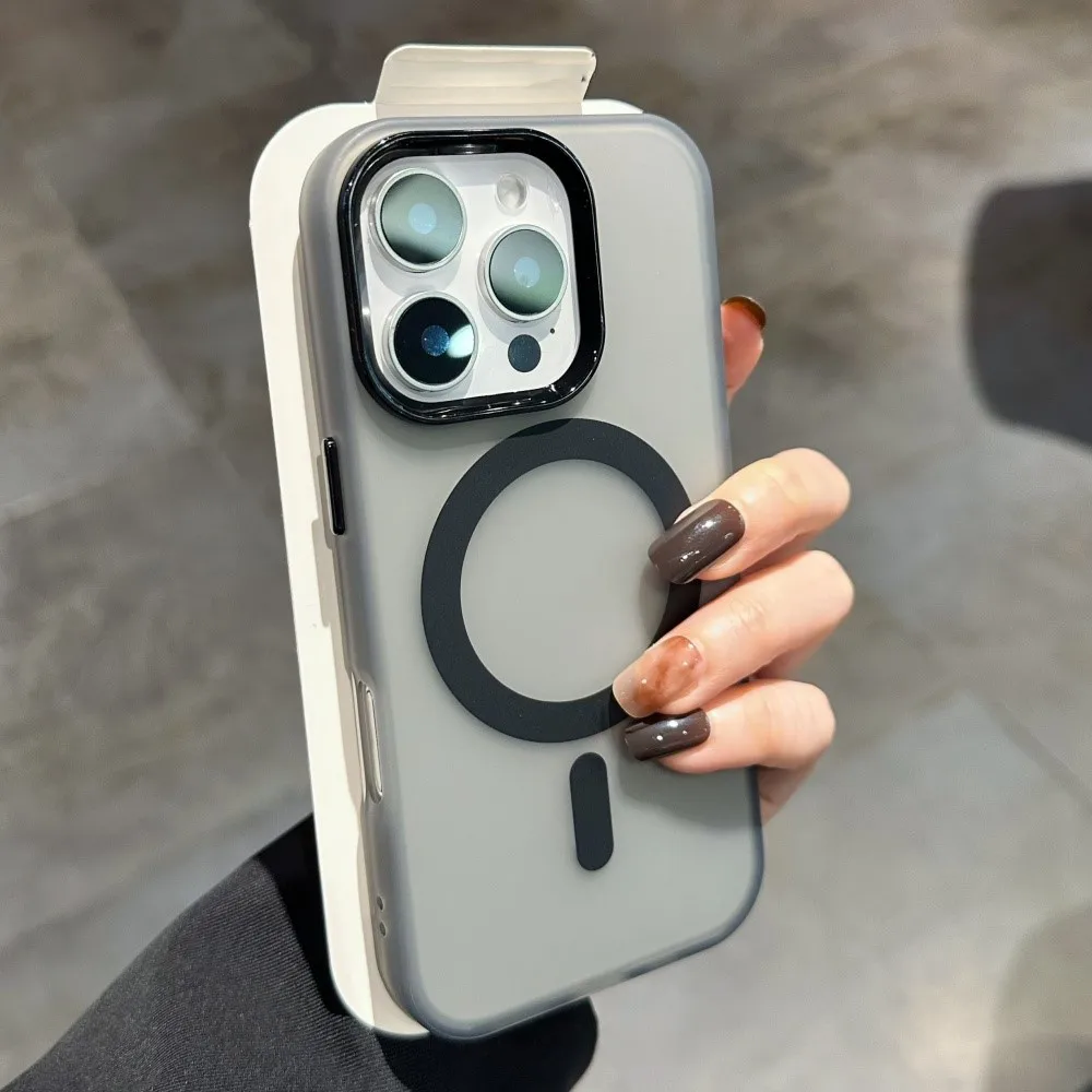 Luxus Original Matte Für Magsafe Fall Für iPhone 17 Air 17Promax 16 15 14 Pro Max Plus 13 12 11 16E SE4 17Pro Transparente Abdeckung
