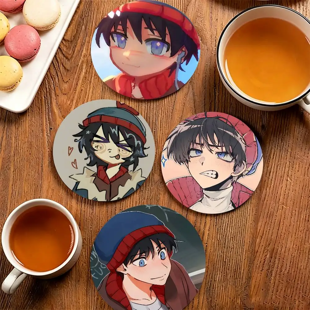S-Stan Marsh single Round Wooden Coaster Decorative Coffee Cup for Use in Coffee Shops Bars