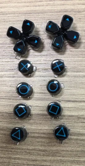 Aangepaste knop voor PS5 30-jarig jubileum editie inclusief behuizing, knop en retro-elementen