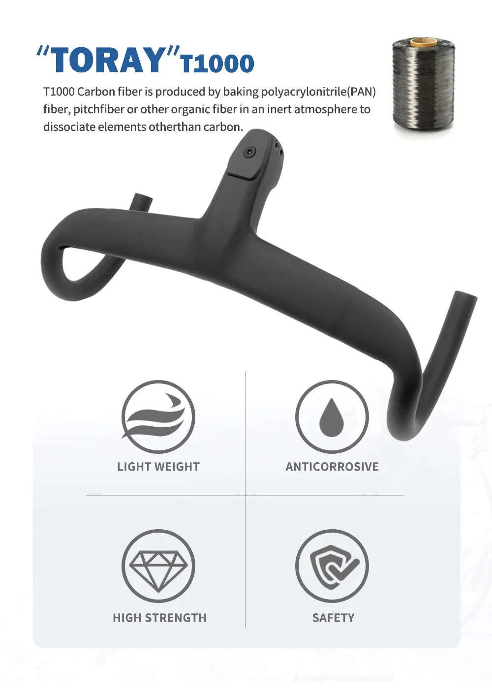 No-Logo-Carbon-Cockpit mit vollständiger interner Kabelführung, Fahrrad-Cockpit, Rennradlenker, Di2-integrierter Lenker, 380-mm-Cockpit mit Halterung – Detail 1