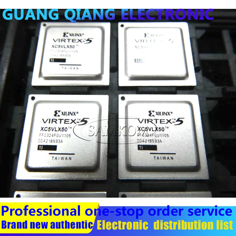 1PCS XC5VLX50-1FFG324I IC FPGA 220 I/O 324FCBGA