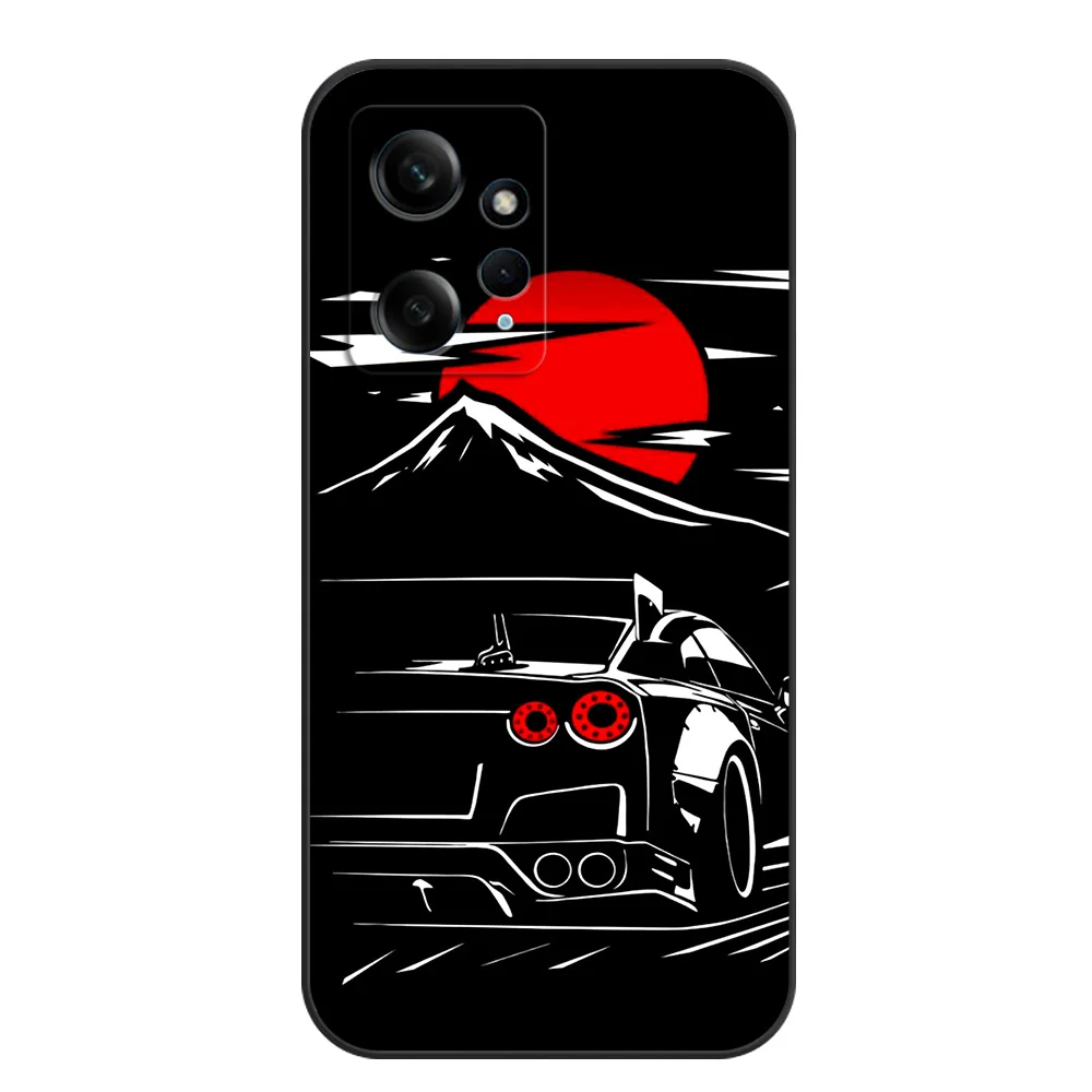Black Tpu Case For Xiaomi POCO C30 C30S C63 F5 PRO M4 5G M5 M5S 4G redmi K70 A2 A1 PLUS phone cover JDM Car image 6