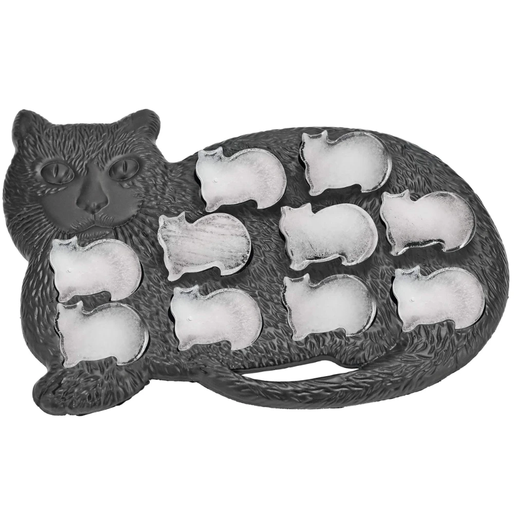 1pc Fun and Cute Cat Shaped Ice Cube Tray for Cocktails Beer Coffee  Multifunctional Kitchen Gadget