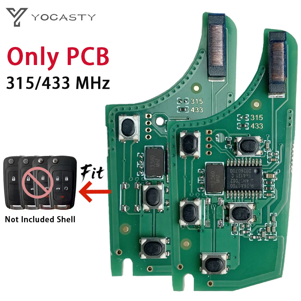 YOCASTY PCB ID46 Chip PCF7926 Remote Car Key Circuit Board For Chevrolet Cruze Camaro Malibu Sonic For Opel GMC 315/433MHz