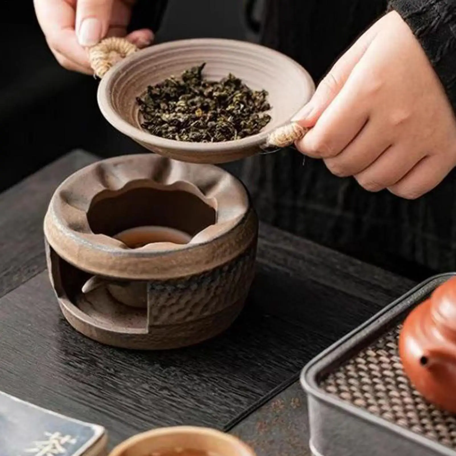 Ceramic Aromatherapy Stove Decorative Multifunctional Teapot Warmer Fragrance Diffuser Zen Incense Wax Burner Kit For Yoga Room