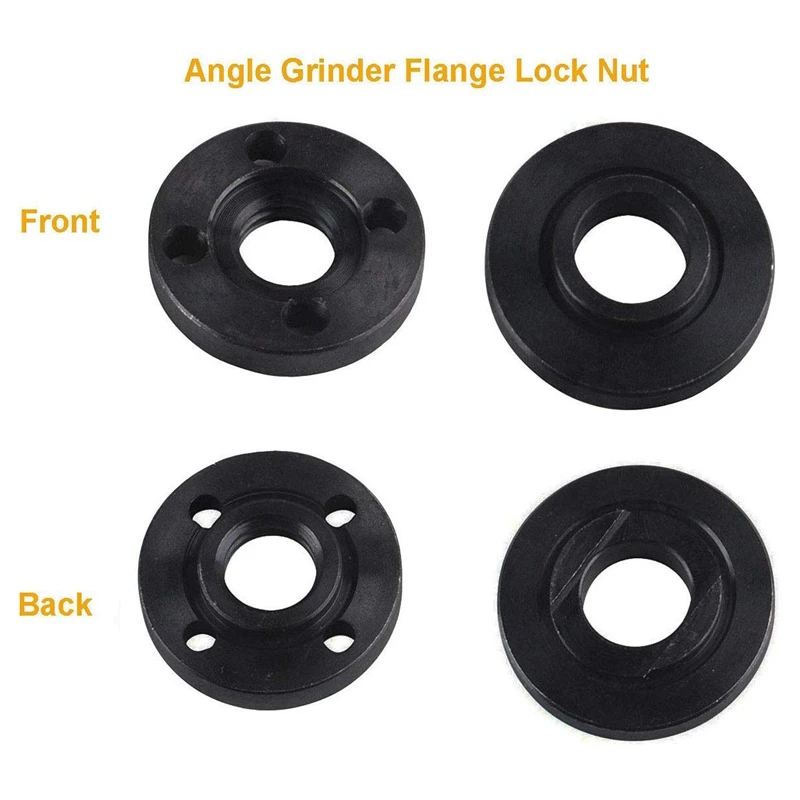 Imagem -02 - Moedor de Ângulo de Substituição Rosca M16 Ferramentas de Conjunto de Porca de Flange Exterior Interna Placa de Ferro Puro Acessórios de Rebarbadora