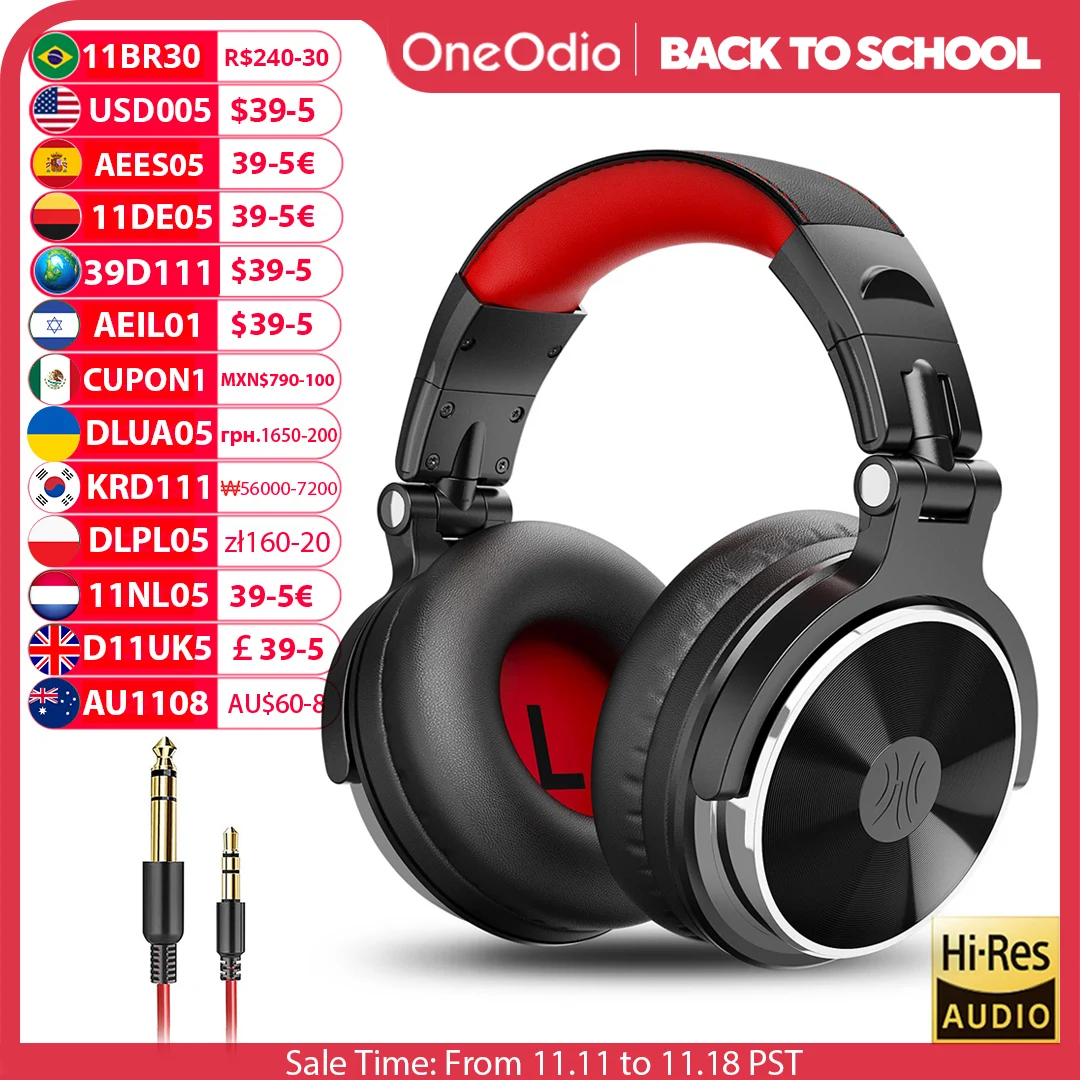 Профессиональные диджейские наушники студийный монитор DJ наушники Проводная гарнитура игровая гарнитура для телефона компьютер PC PS4 Xbox One