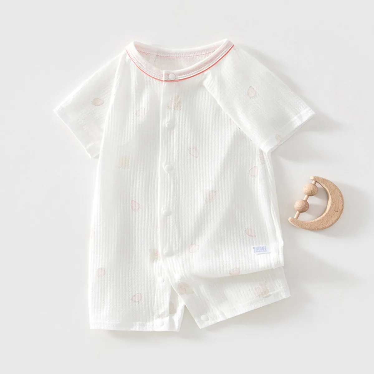 2026 Babe Summer Lightweight Short Sleeve Onesie 0-18M Kid Pure Cotton Skin-friendly Romper Baby Boy Girl Breathable Bodysuit