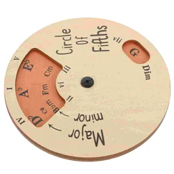 Wooden Melody Tool Circle Fifths Musician Chord Wheel Musical Educational Tool Instruments Musical Learning Tool Notes