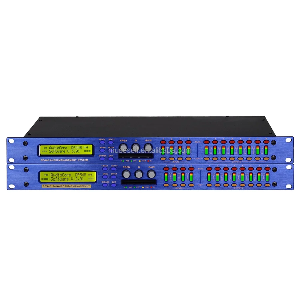 Audio Processor DP548 Supplier 2 Input 4 Output Professional FIR Three-level Dynamic Balance Multi-effects Processor