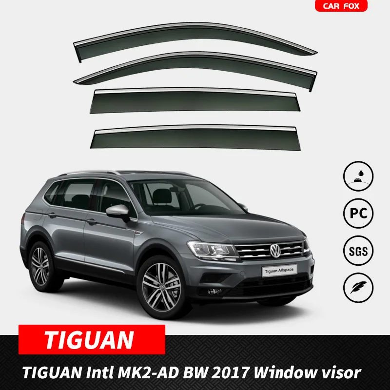 

For VW Tiguan Window visor Weather Shield Side Window Deflector Car windshield weather shield Car accessories